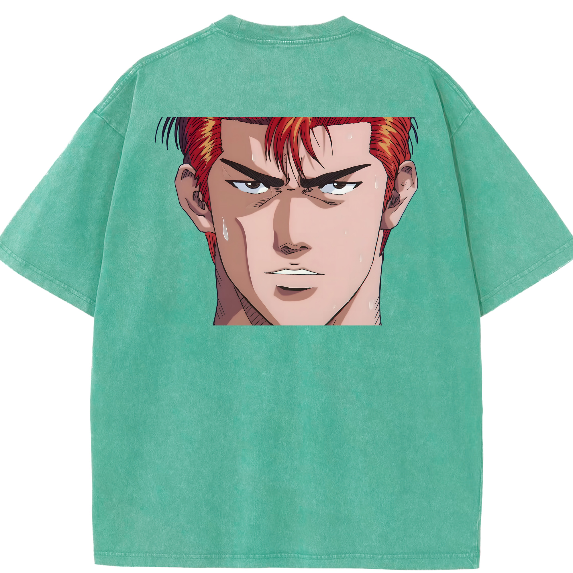 （画像用） SLAM DUNK／スラムダンク 綿100% ヴィンテージ風 半袖Tシャツ（背面プリント）